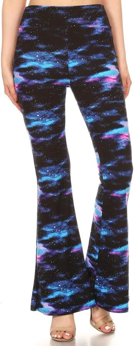 Leggings Depot Women's Ultra Soft Popular Printed Stylish Palazzo Pants BAT3