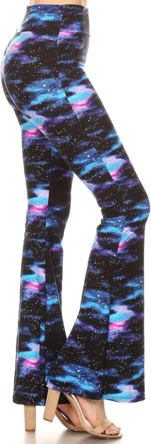 Leggings Depot Women's Ultra Soft Popular Printed Stylish Palazzo Pants BAT3