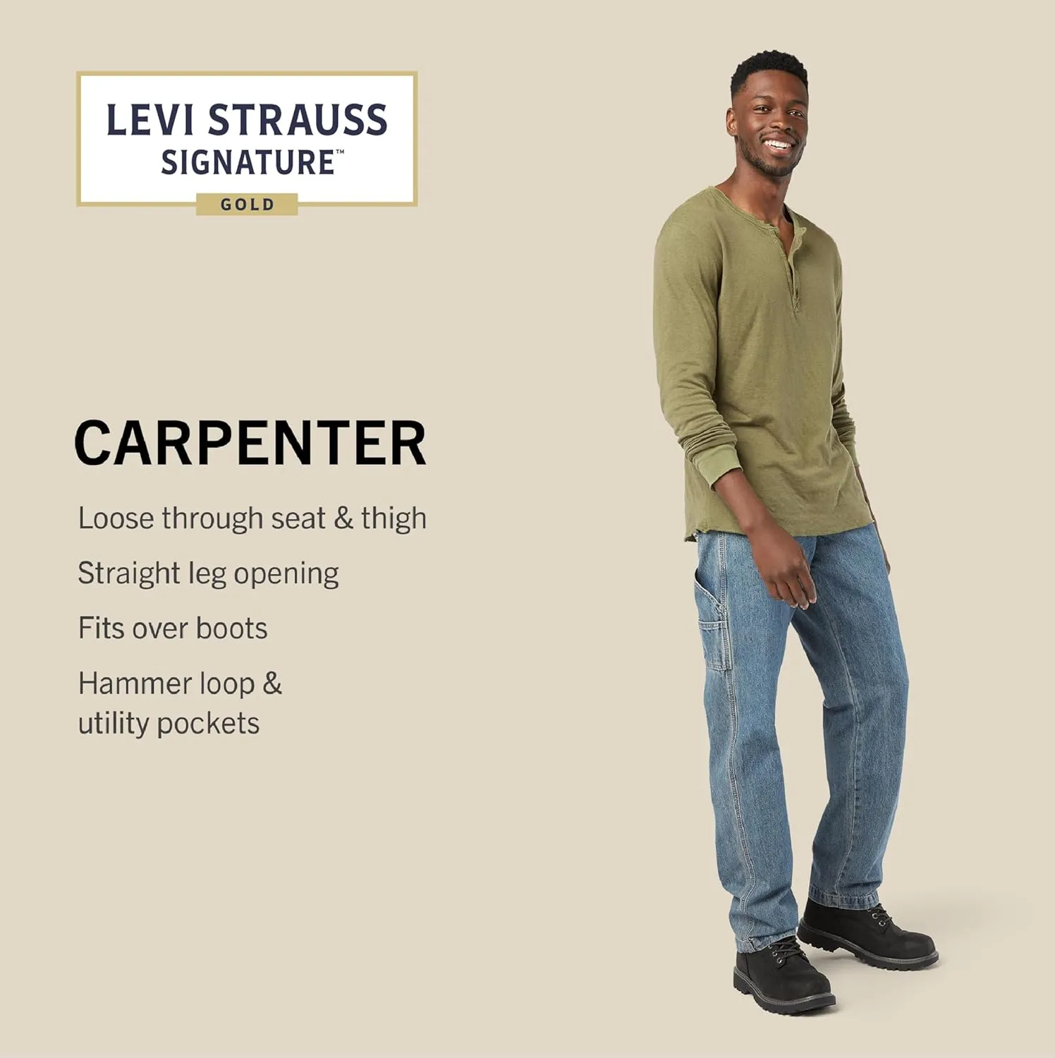 Levi Strauss Signature Gold Men's Carpenter Jeans