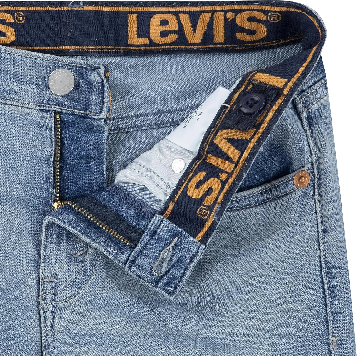 Levi's Boys' 510 Skinny Fit Destructed Jeans