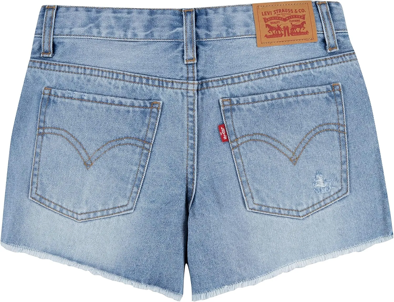 Levi's Girls' Girlfriend Fit Denim Shorty Shorts