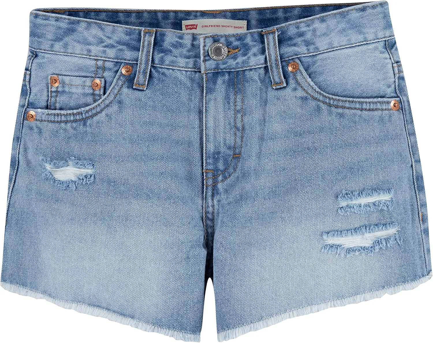 Levi's Girls' Girlfriend Fit Denim Shorty Shorts