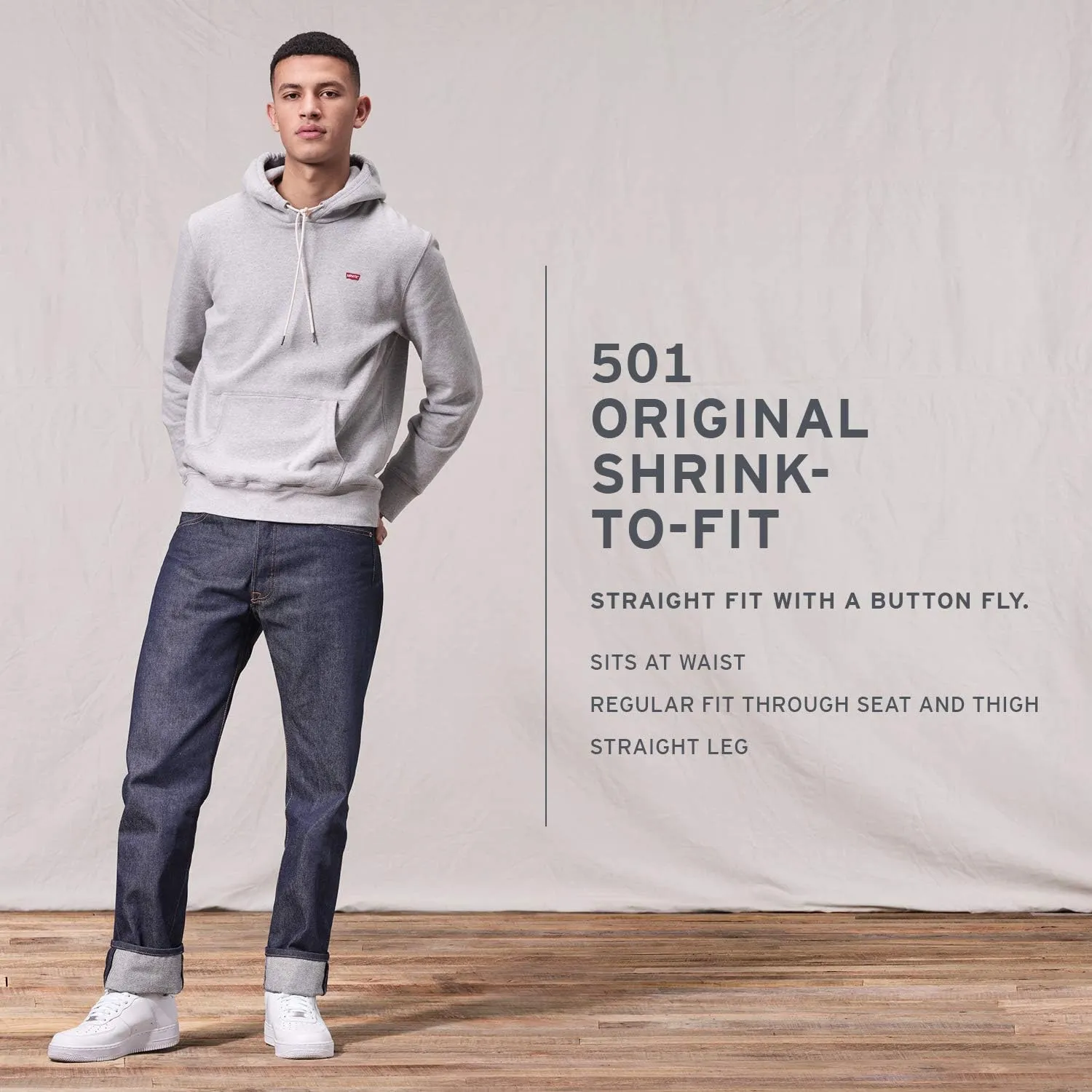 Levi's Men's 501 Original Shrink-to-Fit Jeans (Legacy)