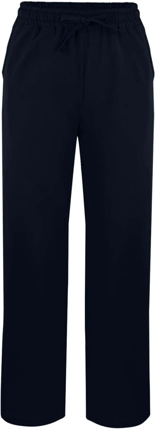 Linen Palazzo Pants for Women Cropped Pants Cotton High Waisted Straight Leg Trousers Loose Summer Lounge Trousers