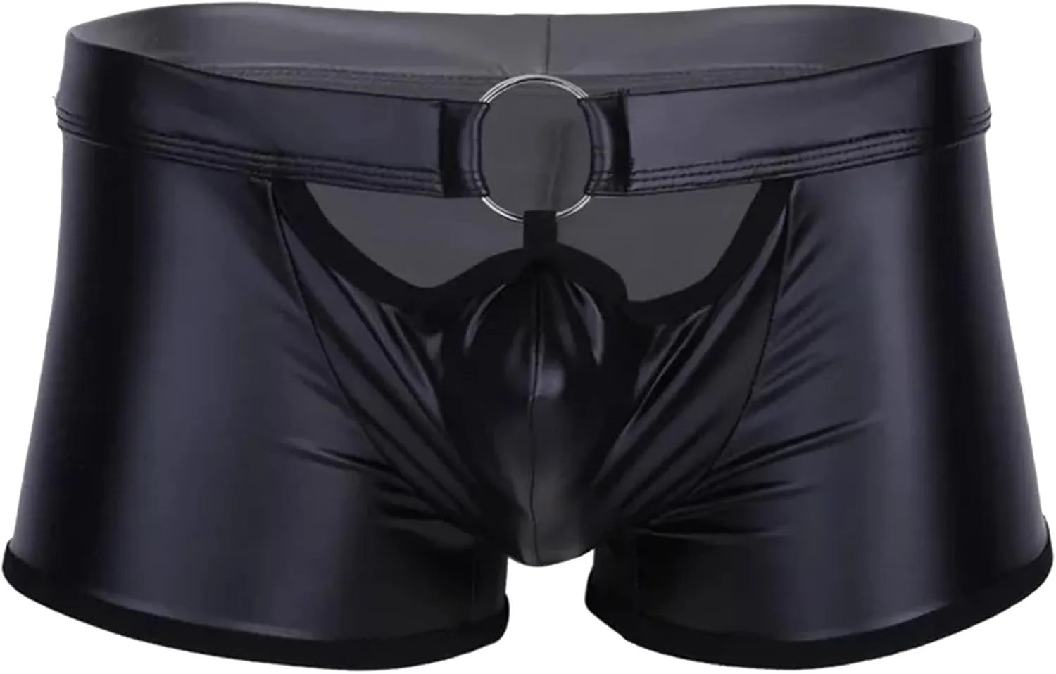 Lingerie for Men Shorts Pants with Removable Pouch See Through Lace Boxer Briefs Erotic Clubwear Mens Underwear
