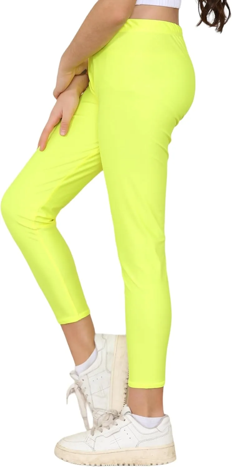 Loxdonz Girls Athletic Leggings Kids Dance Workout Running Yoga Pants Ballet Gymnastics Tights