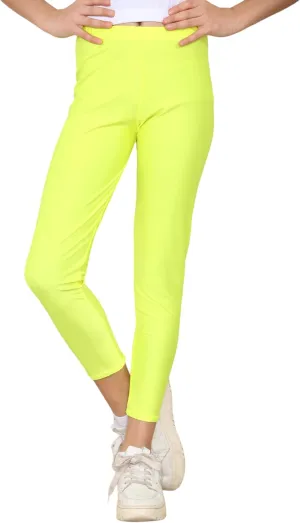 Loxdonz Girls Athletic Leggings Kids Dance Workout Running Yoga Pants Ballet Gymnastics Tights