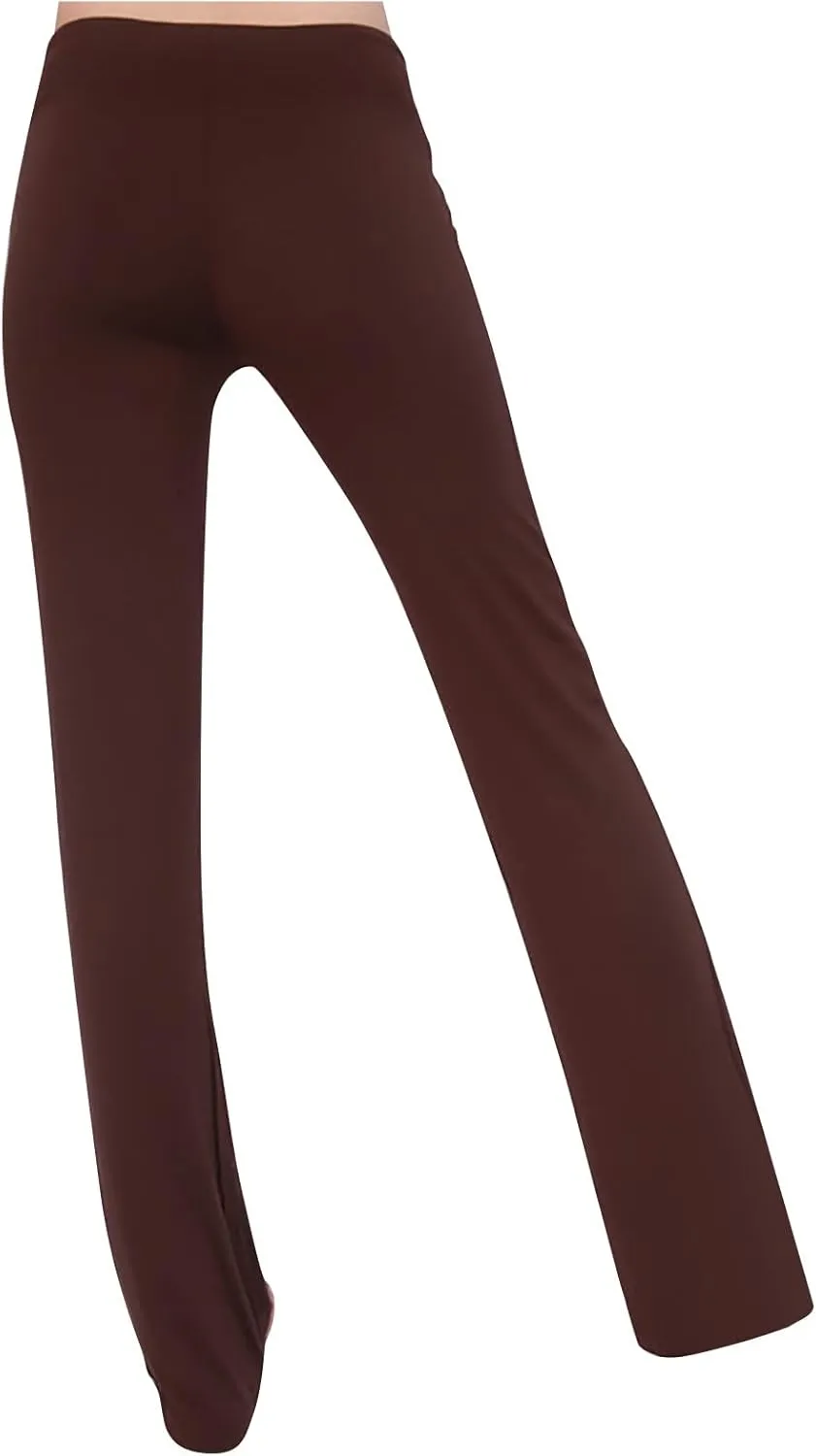 LRMQS Womens Wide Leg Yoga Leggings Drawstring Elastic High Waist Gym Sports Tights Pant Workout Casual Loose Trousers