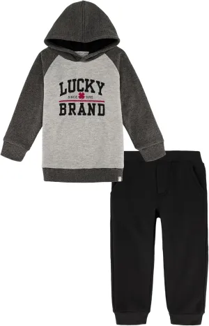 Lucky Brand Baby Boys' Fleece Hoodie and Jogger Set