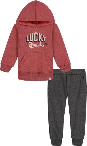 Lucky Brand Baby Boys' Fleece Hoodie and Jogger Set