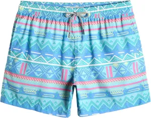 maamgic Mens Swim Trunks 5" Quick Dry Beach Shorts Bathing Suits with Mesh Lining Pockets