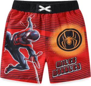 Marvel Avengers Boys UPF 50  Swim Trunks Bathing Suit for Toddler and Big Kids