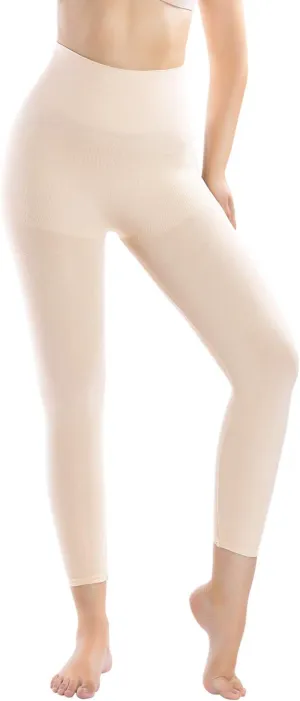  MD Shapewear for Women Tummy Control Seamless High Waisted Light Compression Footless Tights Leggings