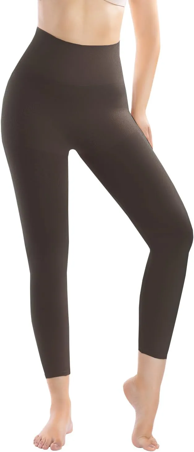  MD Shapewear for Women Tummy Control Seamless High Waisted Light Compression Footless Tights Leggings