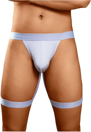 Men Sexy Thong Hollow Out Underwear G-String Leggings Supporter Leg Strap Thong Lingeire Lingerie