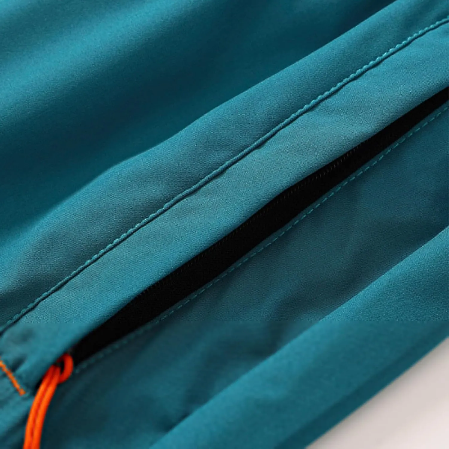 Men's Athletic Hiking Shorts Quick-Dry Waterproof Drawstring Short Reflective Stripe Ice Silk Pant with Zipper Pocket