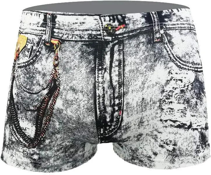 Men's Boxer Brief Underwear Support Pouch Men's Briefs with Ball Pouch Your Face Here Underwear Union Jack Underwear
