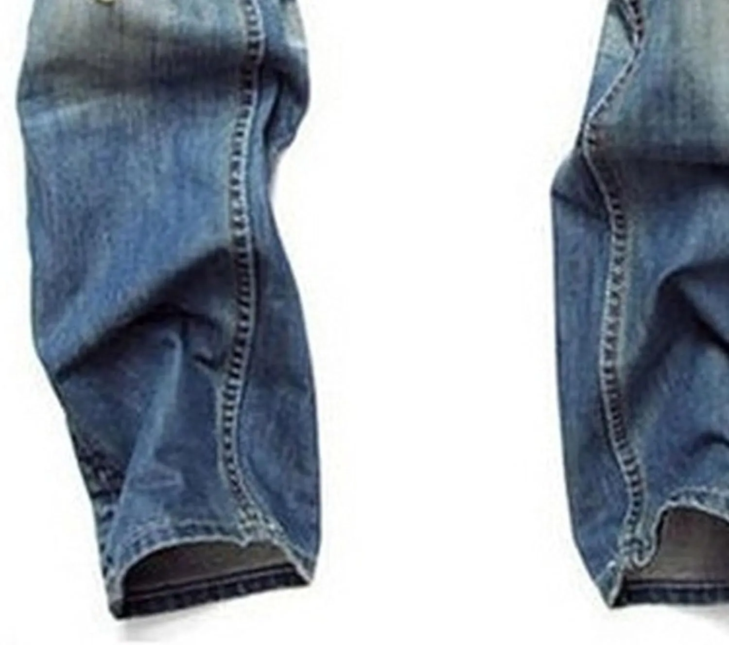Men's Button Skinny Slim Fit Denim Pants Comfort Flex Waist Denim Jeans Vintage Casual Trousers