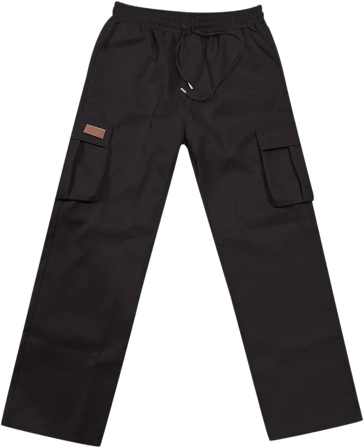 Mens Cargo Pants Casual Joggers Elastic Waist Drawstring Tapered Sweatpants for Men with Multi Pockets