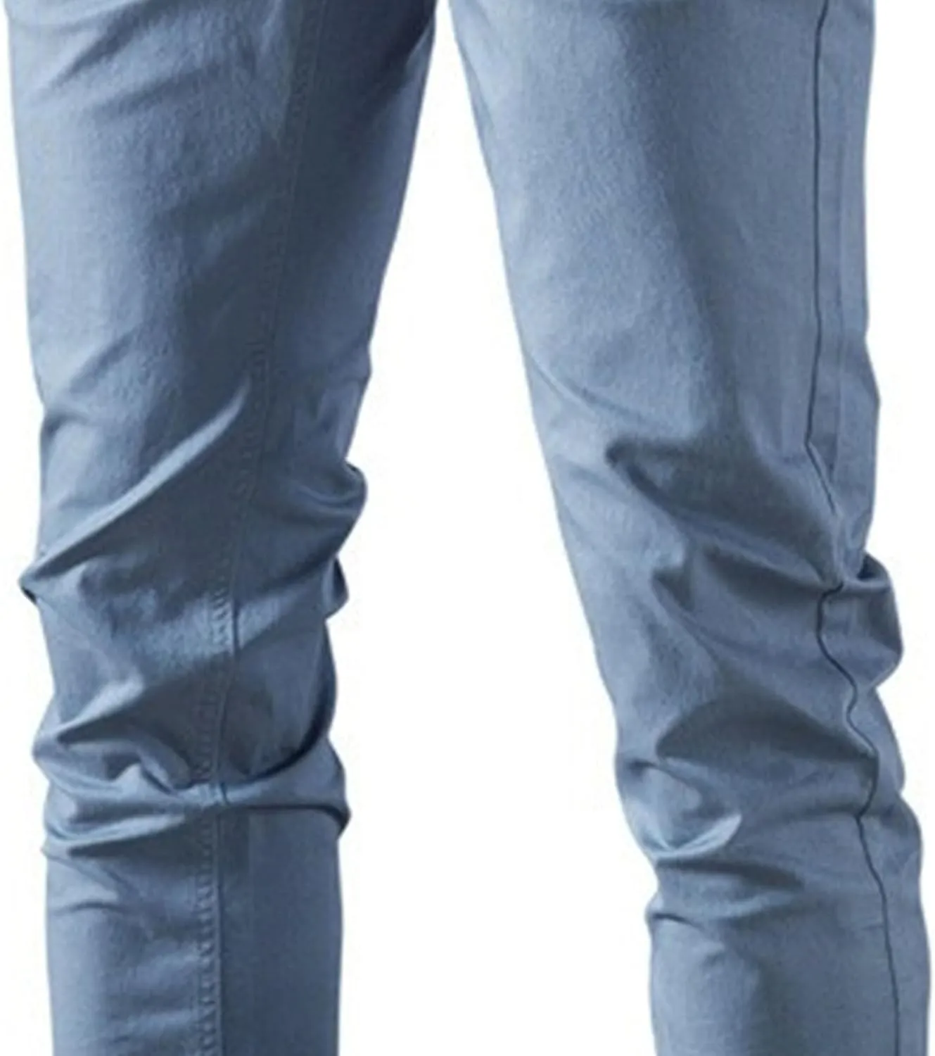 Men's Comfort Casual Solid Trousers Trendy Slim Fit Lounge Pants Lightweight Active Business Slack