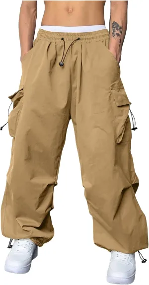 Men's Cool Lightweight Cargo Athletic Pants Fast Dry Joggers Breathable Outdoor Trousers with Pockets