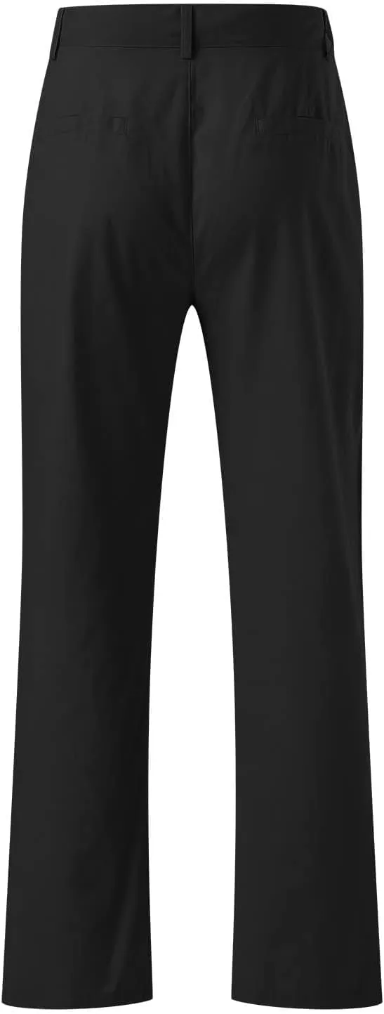Men's Cotton Linen Pants Washed Comfort Stretch Chino Pant Slim Fit Slacks Summer Beach Lightweight Pants for Men