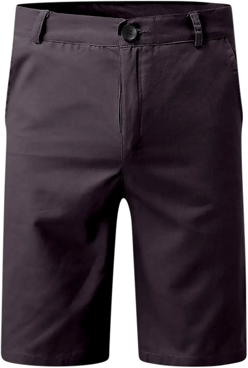 Mens Flat Front Golf Chino Shorts Comfort Slim Fit 10" Work Dress Shorts Summer Casual Beach Short Pants with Pockets