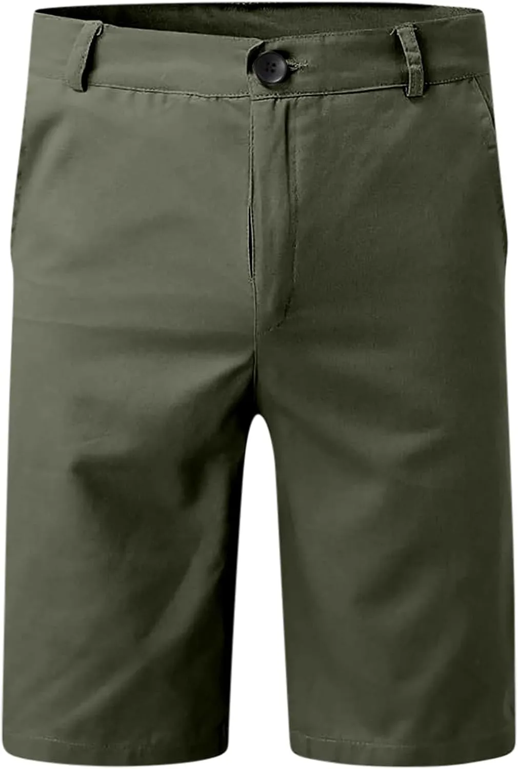 Mens Flat Front Golf Chino Shorts Comfort Slim Fit 10" Work Dress Shorts Summer Casual Beach Short Pants with Pockets