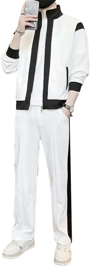 Mens Golf Pants Set Spring Summer Luxury Business Slim Fit Office Suit
