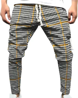 Mens Hip Hop Slim Fit Comfort Track Pants Athletic Fitness Fashion Urban Lifestyle Streetwear Workout Sweatpants