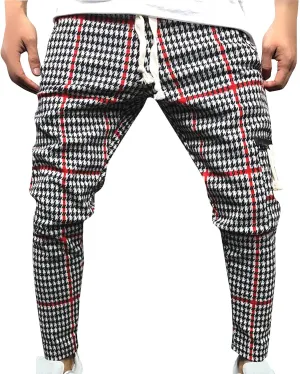 Mens Hip Hop Slim Fit Comfort Track Pants Athletic Fitness Fashion Urban Lifestyle Streetwear Workout Sweatpants