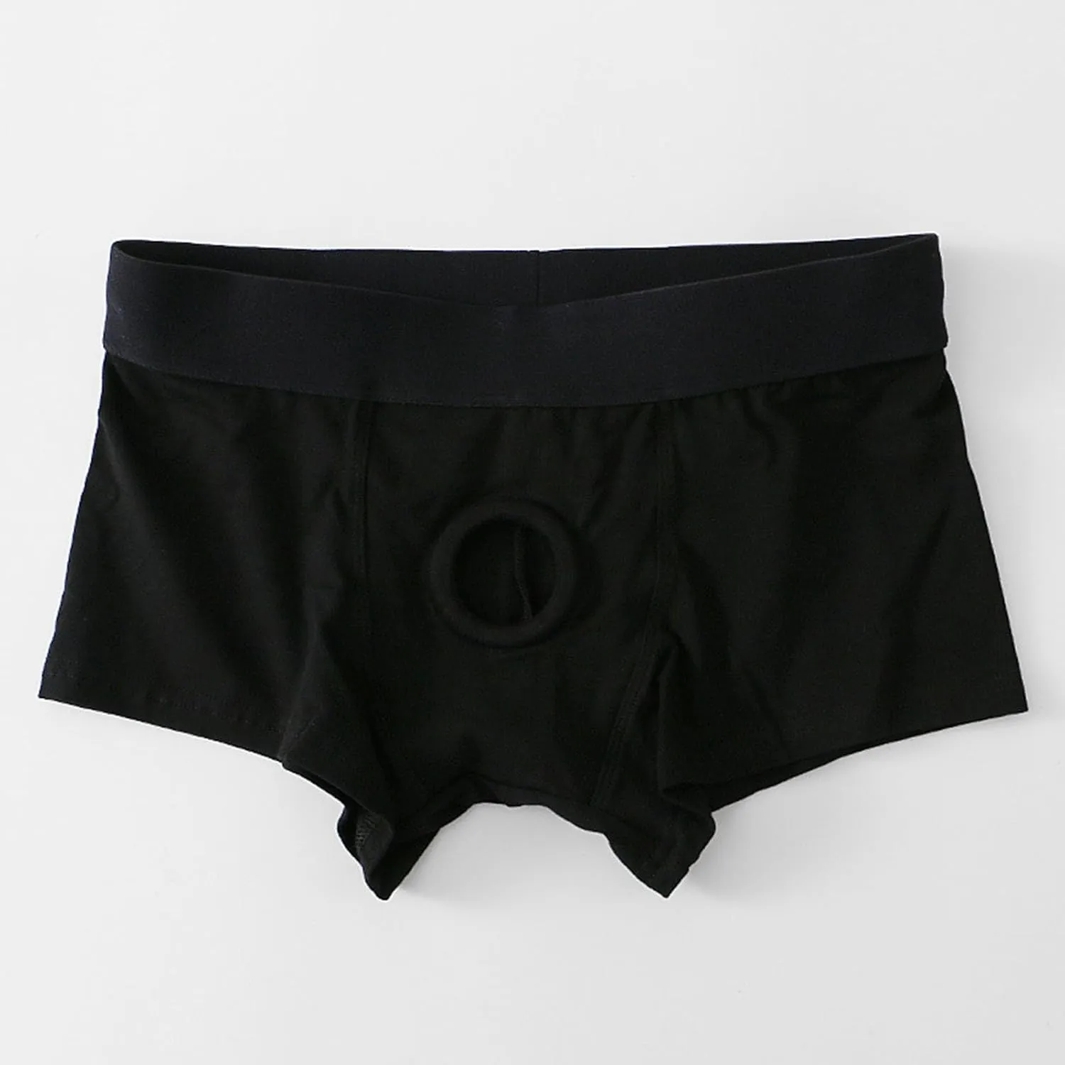 Men's Sexy Open Front Underwear Boxer Briefs Hollow Pouch Trunks Underwear Cut Out Bikini Trunks Male Undies