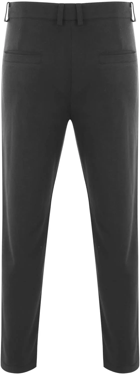 Mens Slim Fit Stretch Dress Pants Flat-Front Skinny Trousers Wrinkle-Fress Comfort Chino Pants for Business Work