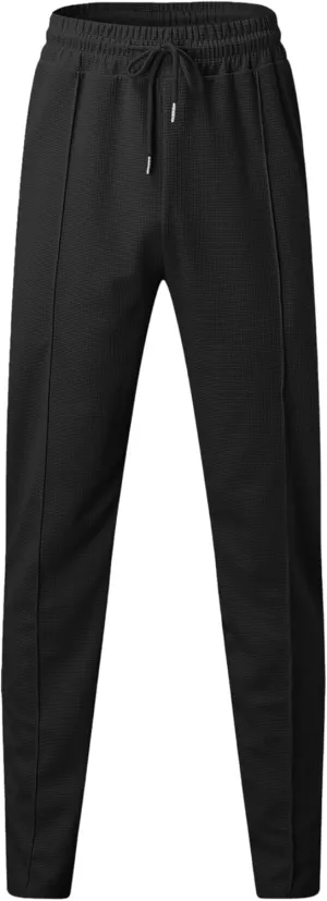 Men's Slim Fit Tapered Hiking Outdoor Pants Comfort Joggers Sweatpants Pants Drawstring Casual Athletic Trousers