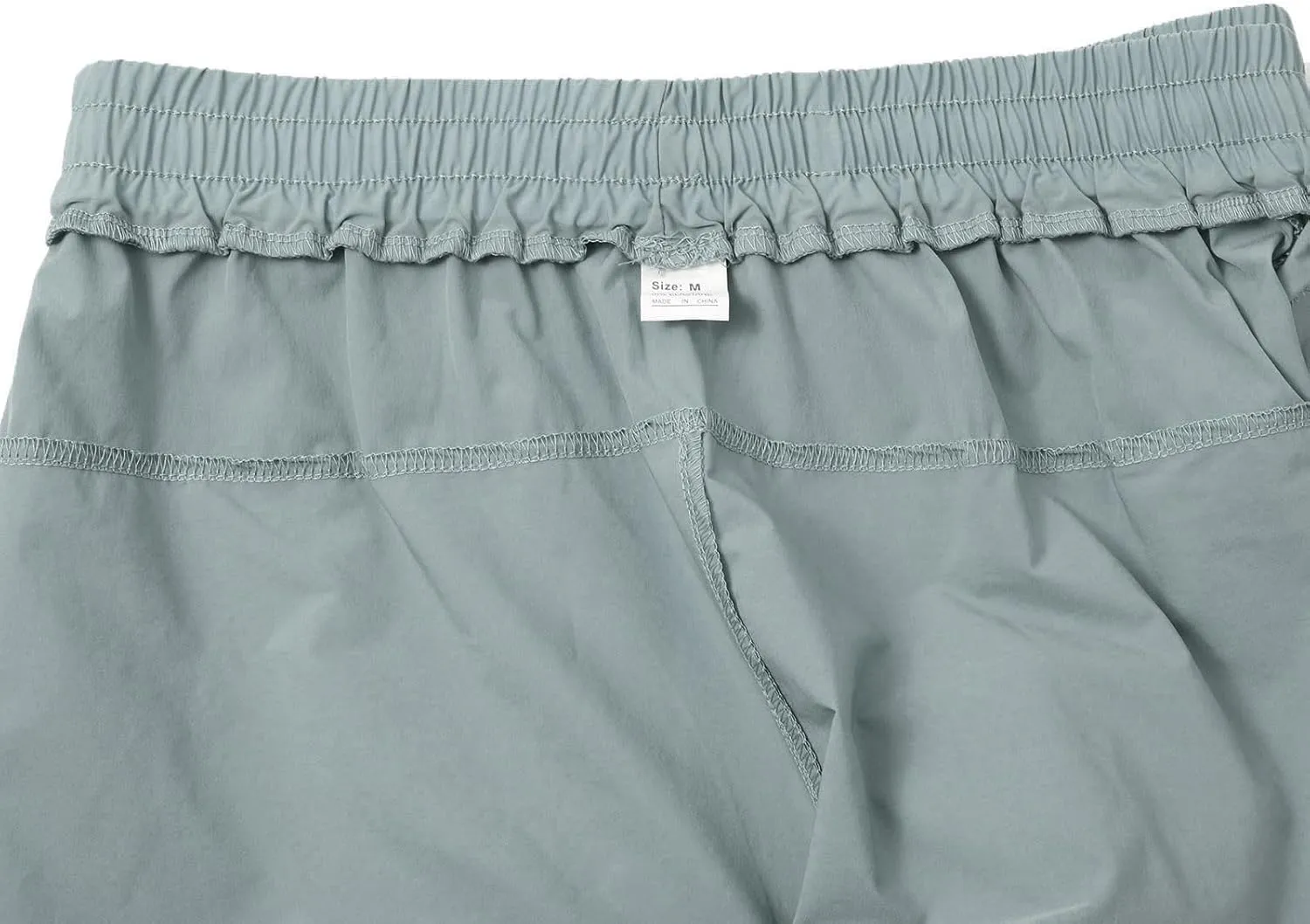 Men's Summer Beach Linen Pants Lightweight Casual Pants Elastic Waist Drawstring Trousers Outdoor Vacation Slacks