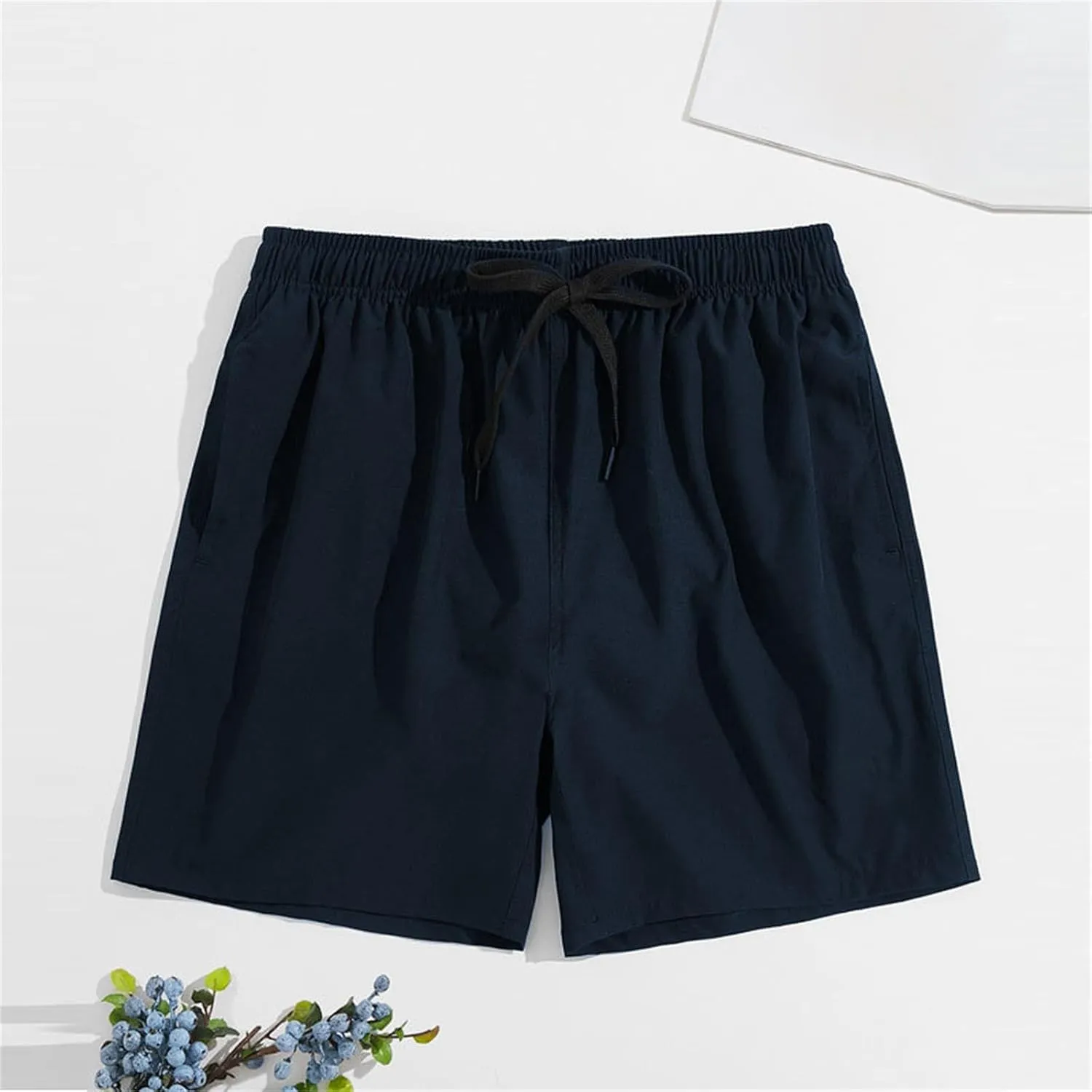 Mens Summer Swim Trunks with Mesh Liner American Flag Print Beach Shorts Independence Day Casual Patriotic Bermuda Shorts