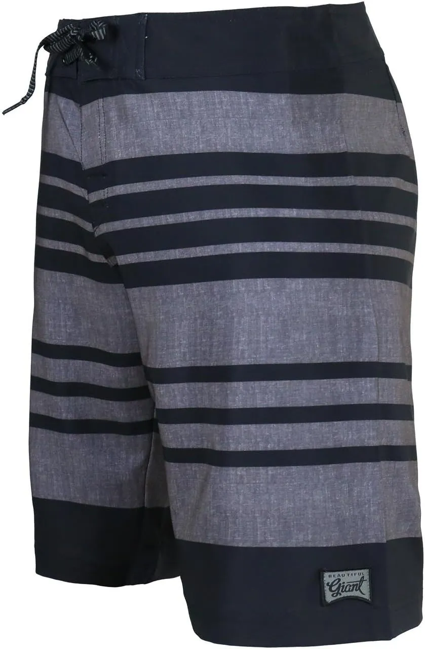 Men's Swim Trunks 22 Quick Dry Board Shorts with Key Keeper, No Mesh Lining - Perfect for Surfing & Swimming