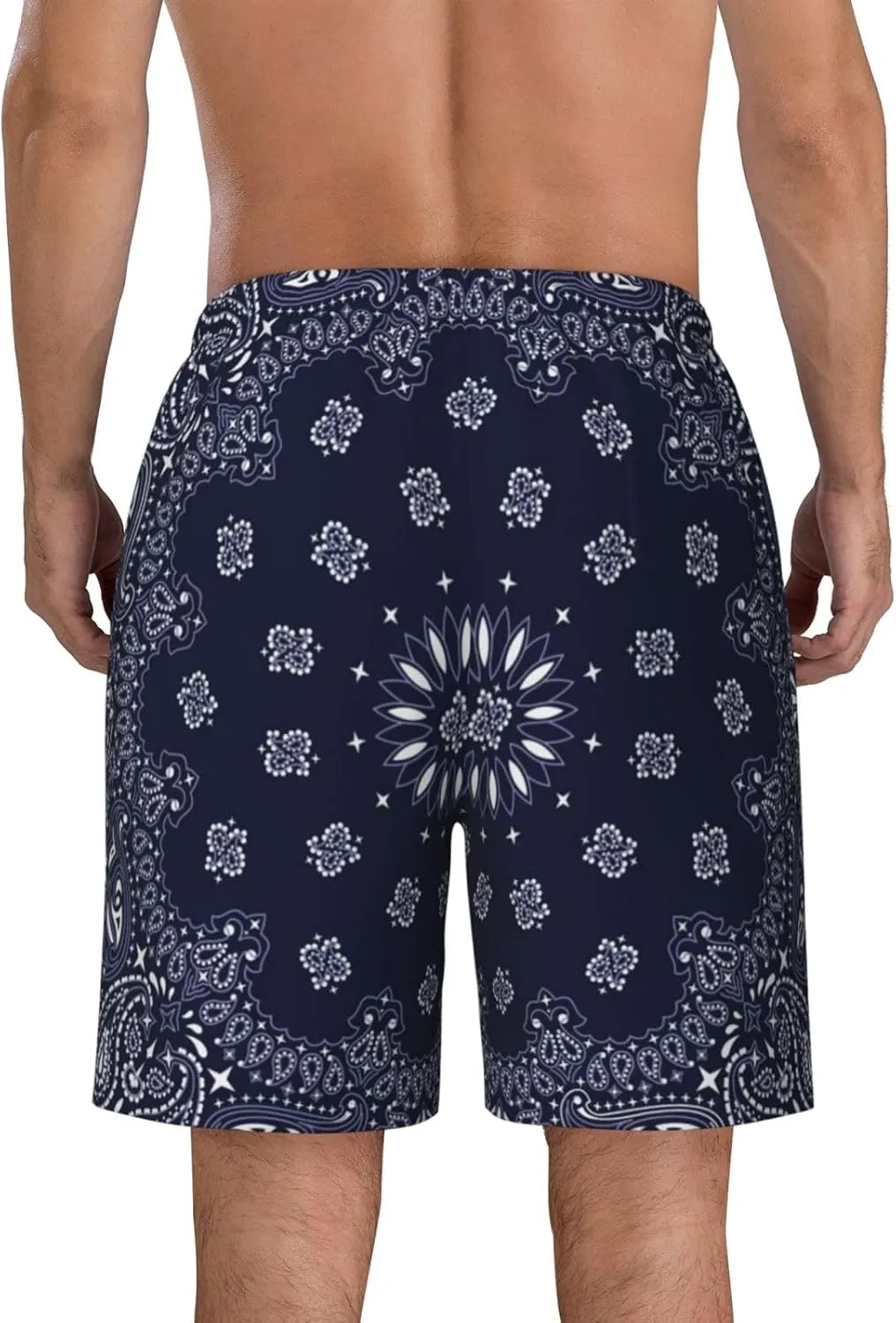 Mens Swim Trunks with Mesh Lining,Quick Dry Swimsuit Board Shorts Beach Pants Swimwear Bathing Suits