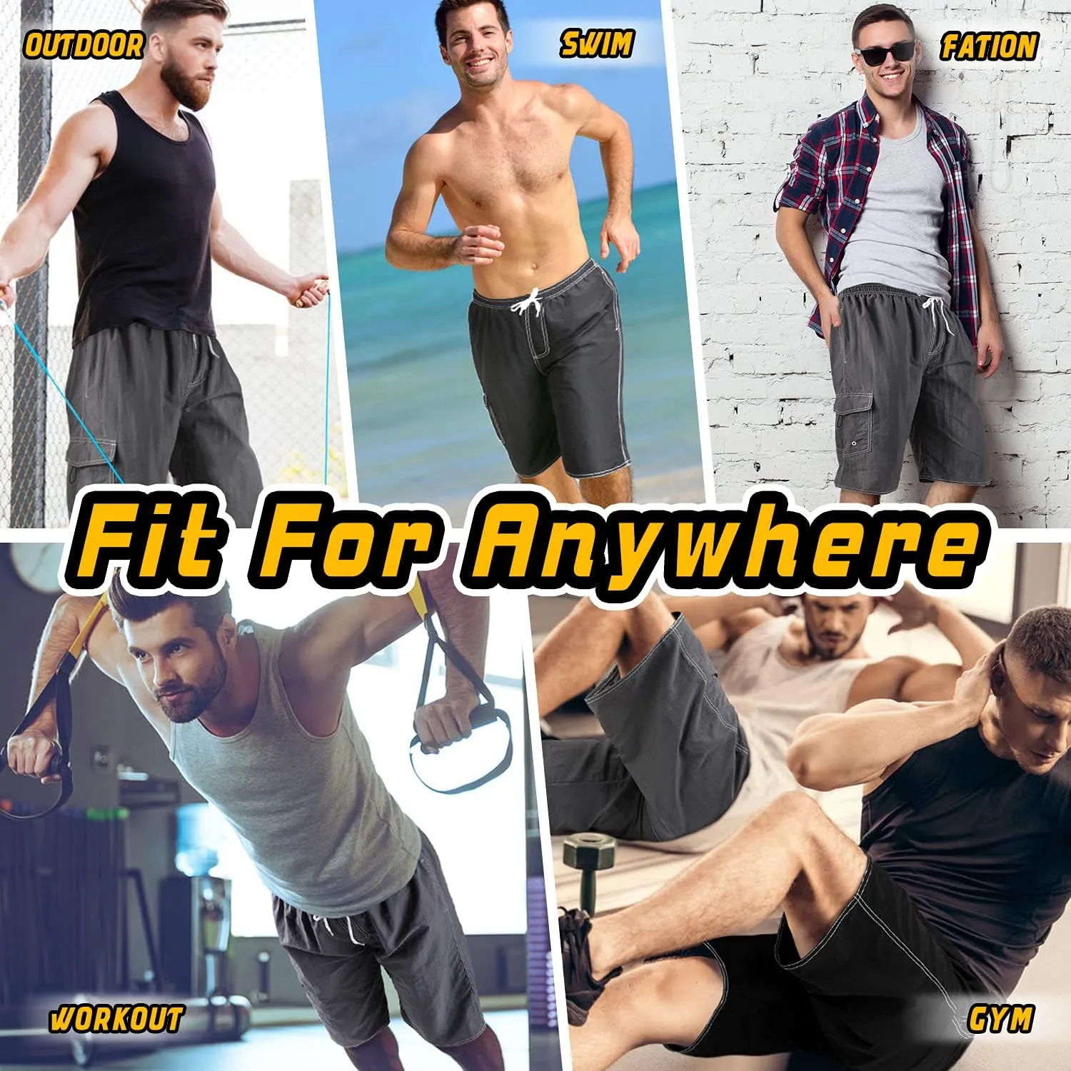 Mens Swimming Trunks Swim Trunks Quick Dry Swim Shorts with Mesh Lining Funny Swimwear Bathing Suits