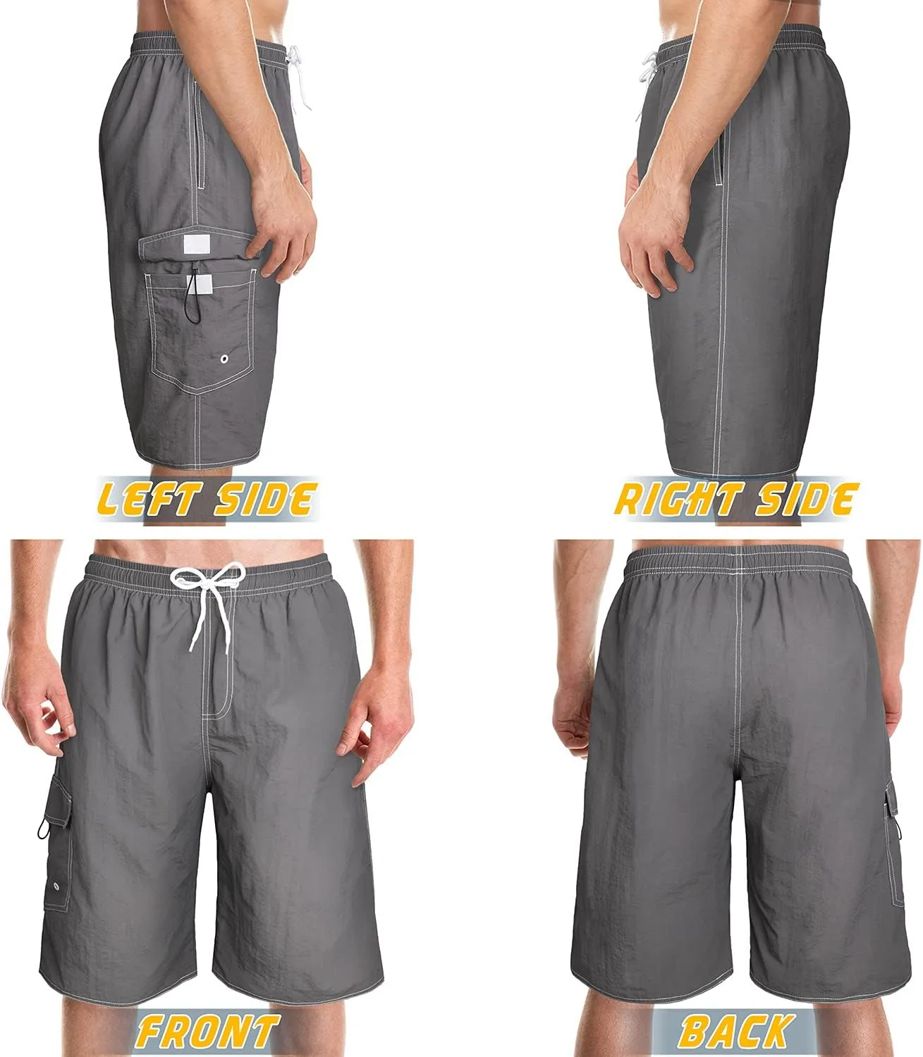 Mens Swimming Trunks Swim Trunks Quick Dry Swim Shorts with Mesh Lining Funny Swimwear Bathing Suits