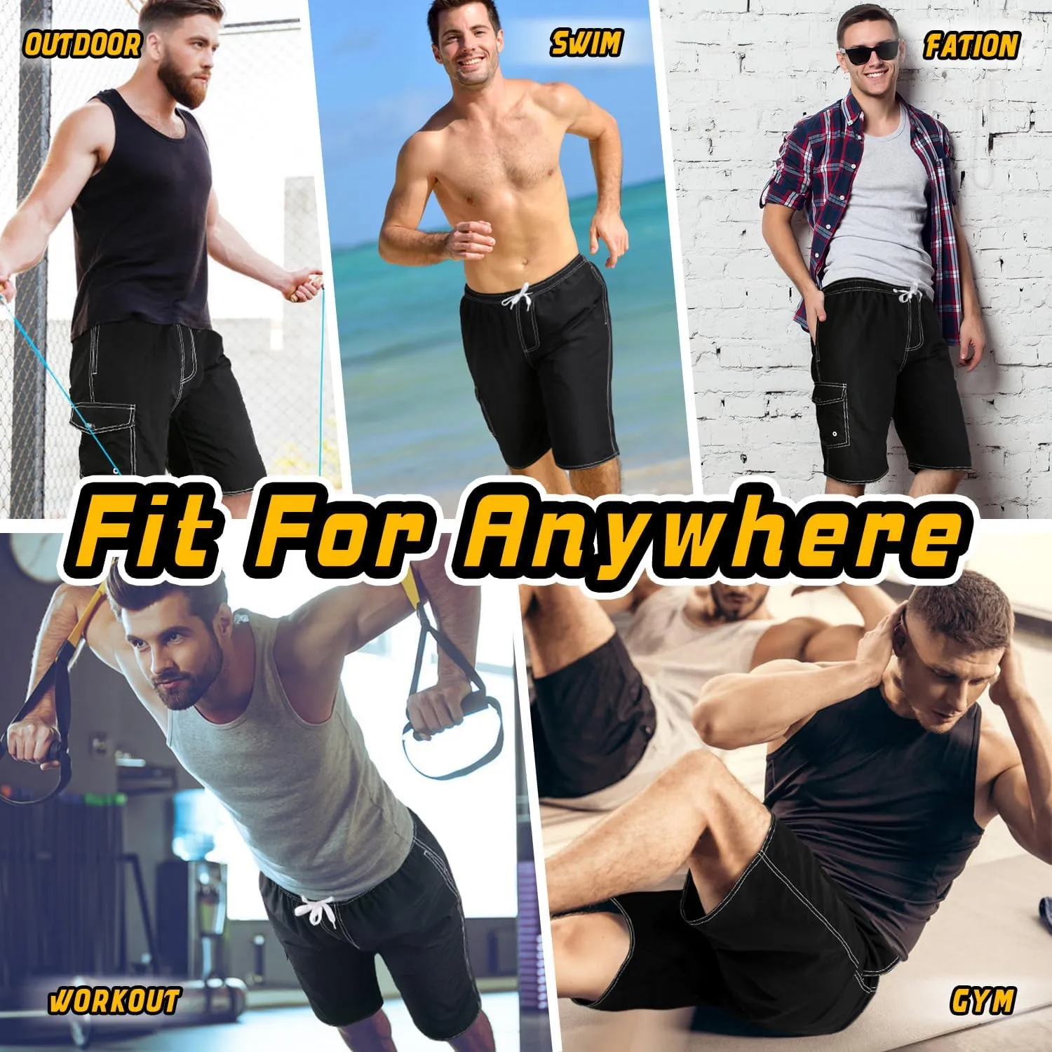 Mens Swimming Trunks Swim Trunks Quick Dry Swim Shorts with Mesh Lining Funny Swimwear Bathing Suits