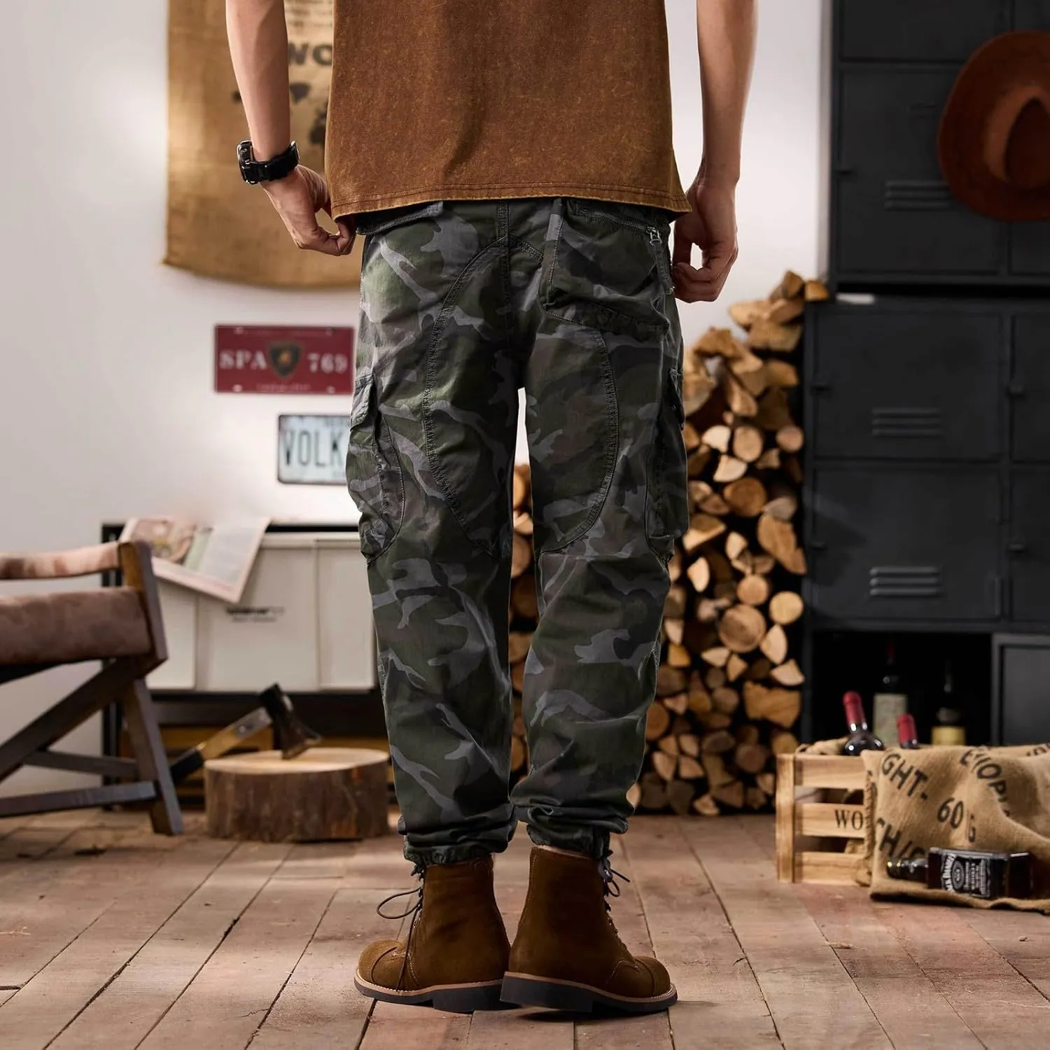 Men's Tactical Pants Ripstop Cargo Pants Lightweight Work Hiking Trousers Outdoor Pockets Fishing Military Pants