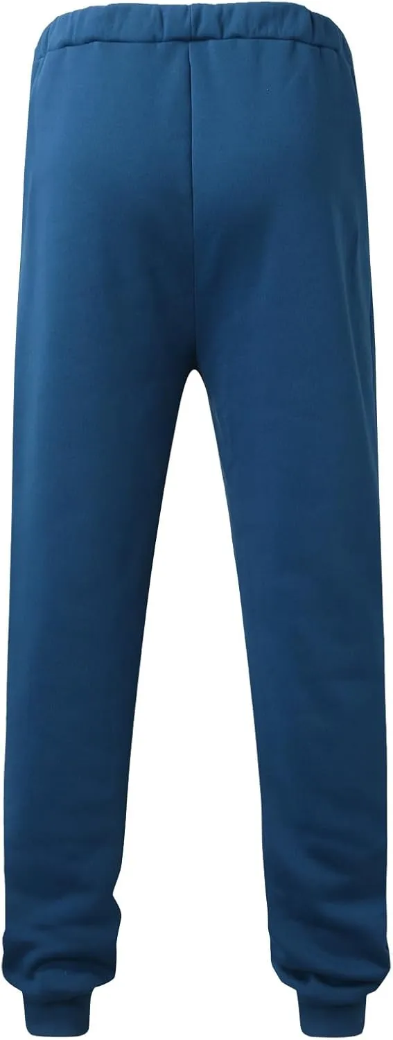 Mens Tall Joggers Fleece Athletic Workout Jogger Sweatpants Work Casual Workout Gym Slim Fit Trousers with Pockets