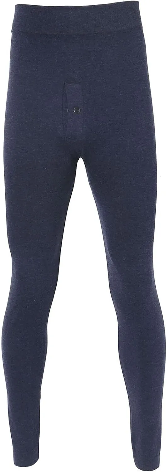 Mens Thermal Underwear Pants Lightweight Long Johns Bottoms Elastic Waist Thermal Leggings for Men Cold Weather