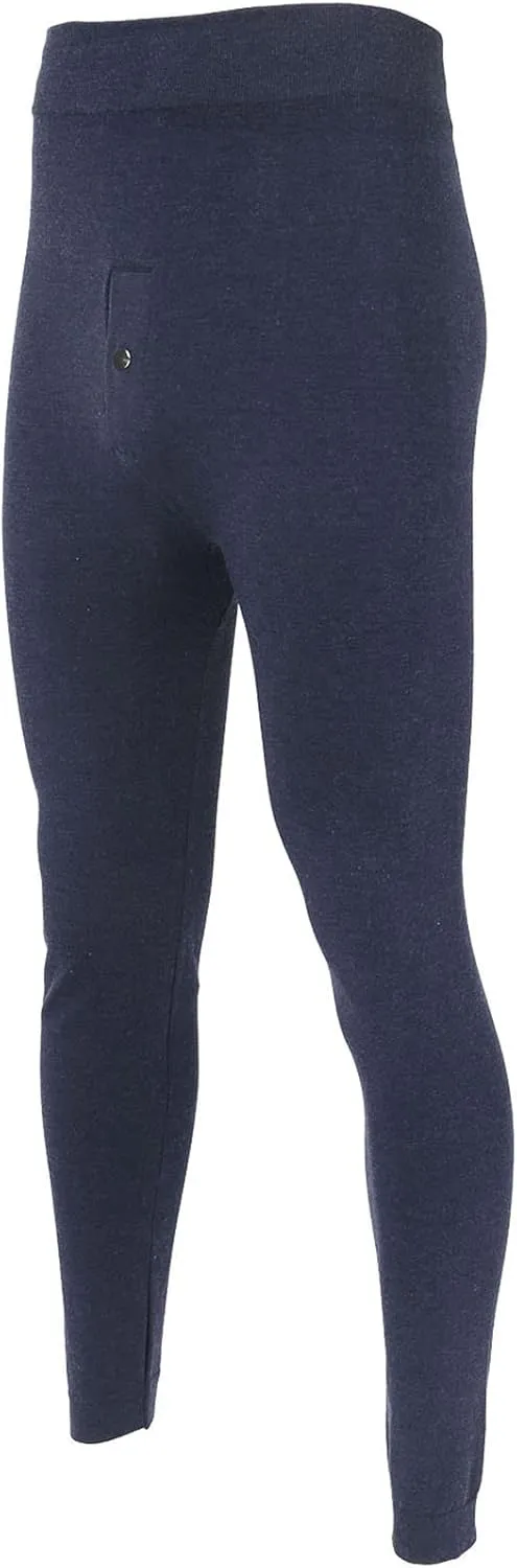 Mens Thermal Underwear Pants Lightweight Long Johns Bottoms Elastic Waist Thermal Leggings for Men Cold Weather