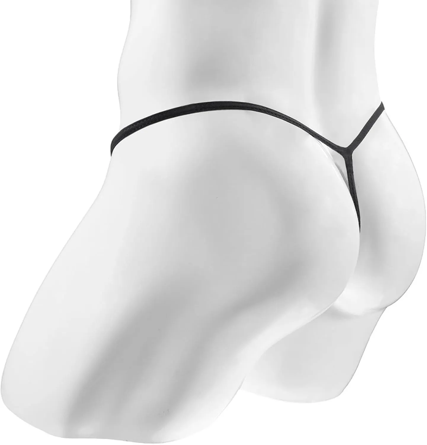 Men's Thong Underwear, Mens T-Back Thongs Sexy Low Rise G-String Briefs Bulge Pouch Underwear