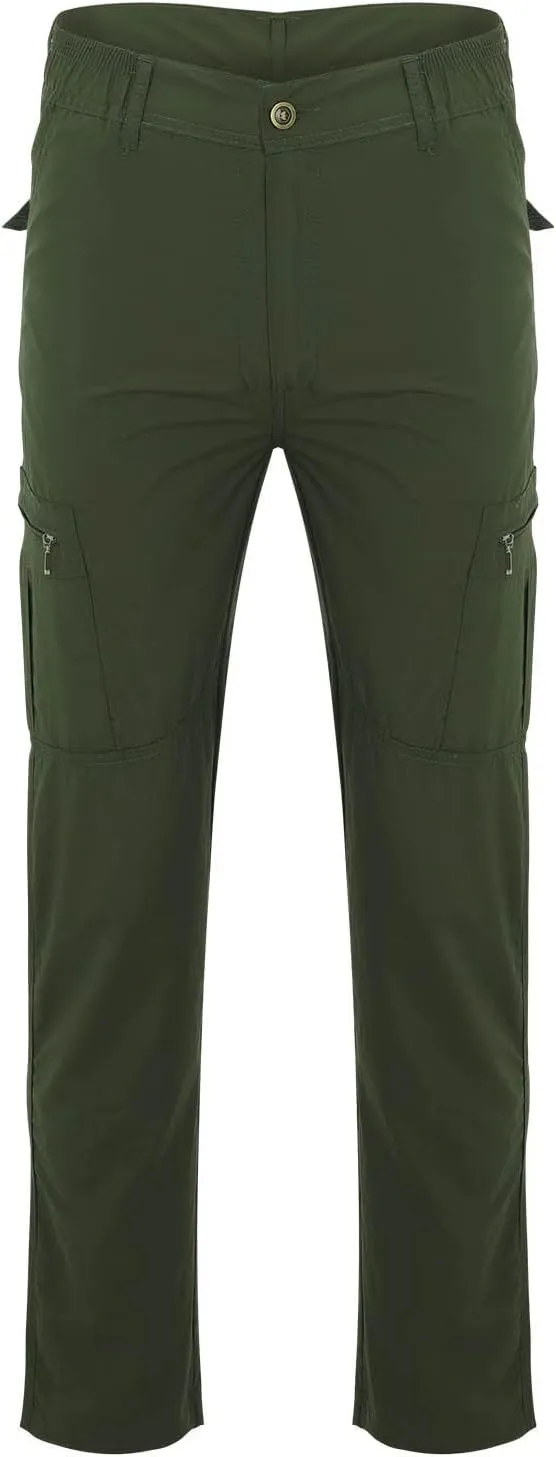 Mens Work Pants,Quick Dry Rainproof Outdoor Mountainering Trousers with Multi Pockets Athletic Casual Lightweight Golf Pants