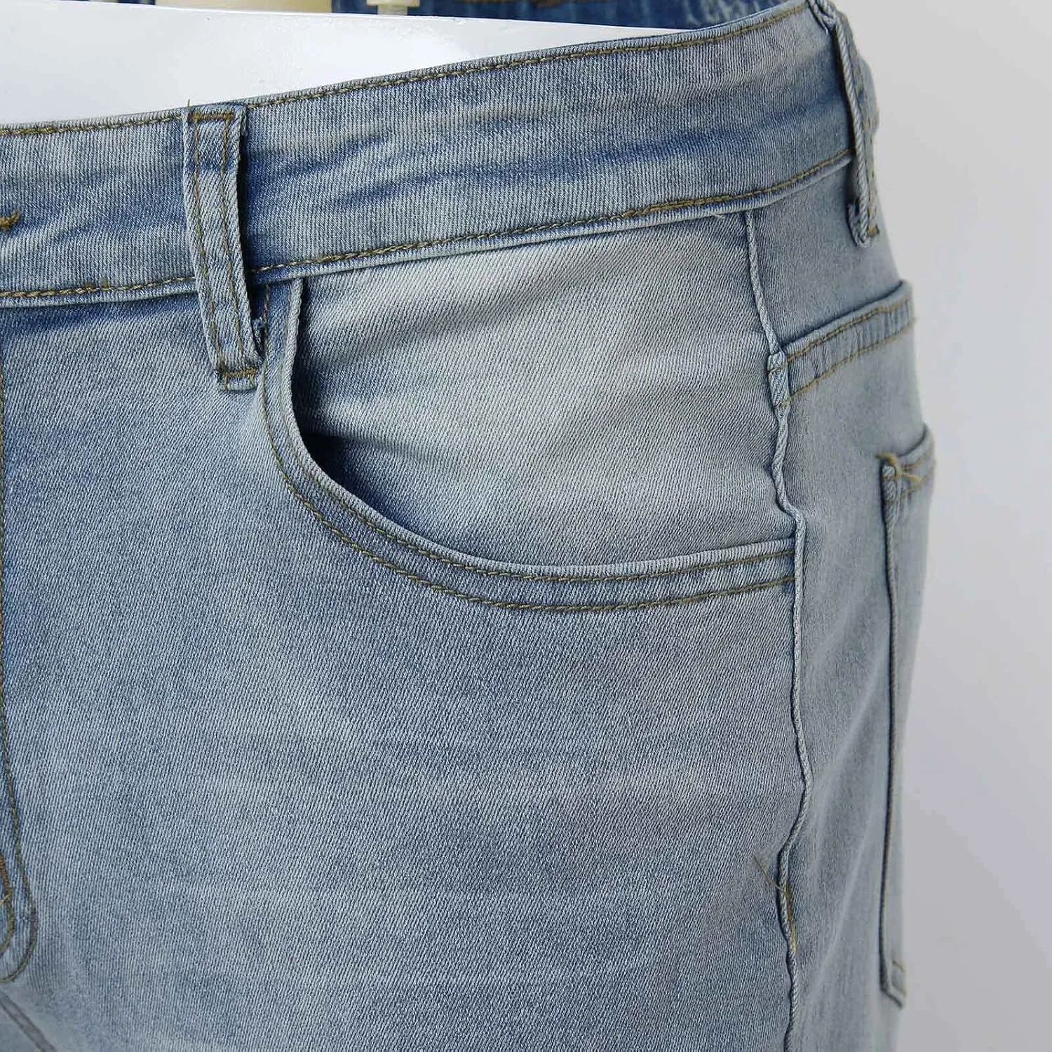 MIDOO Slim Fit Jeans for Men Ripped Distressed Straight Leg Denim Pants Fashion Comfort Pants Trousers with Pockets