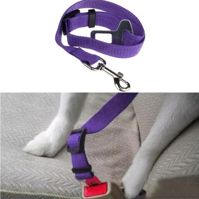 New Qualified Pet Cat Dog Safety Vehicle Car cachorro Seat Belt mascotas dog Seatbelt Harness Lead Clip  Levert Dropship dig6314
