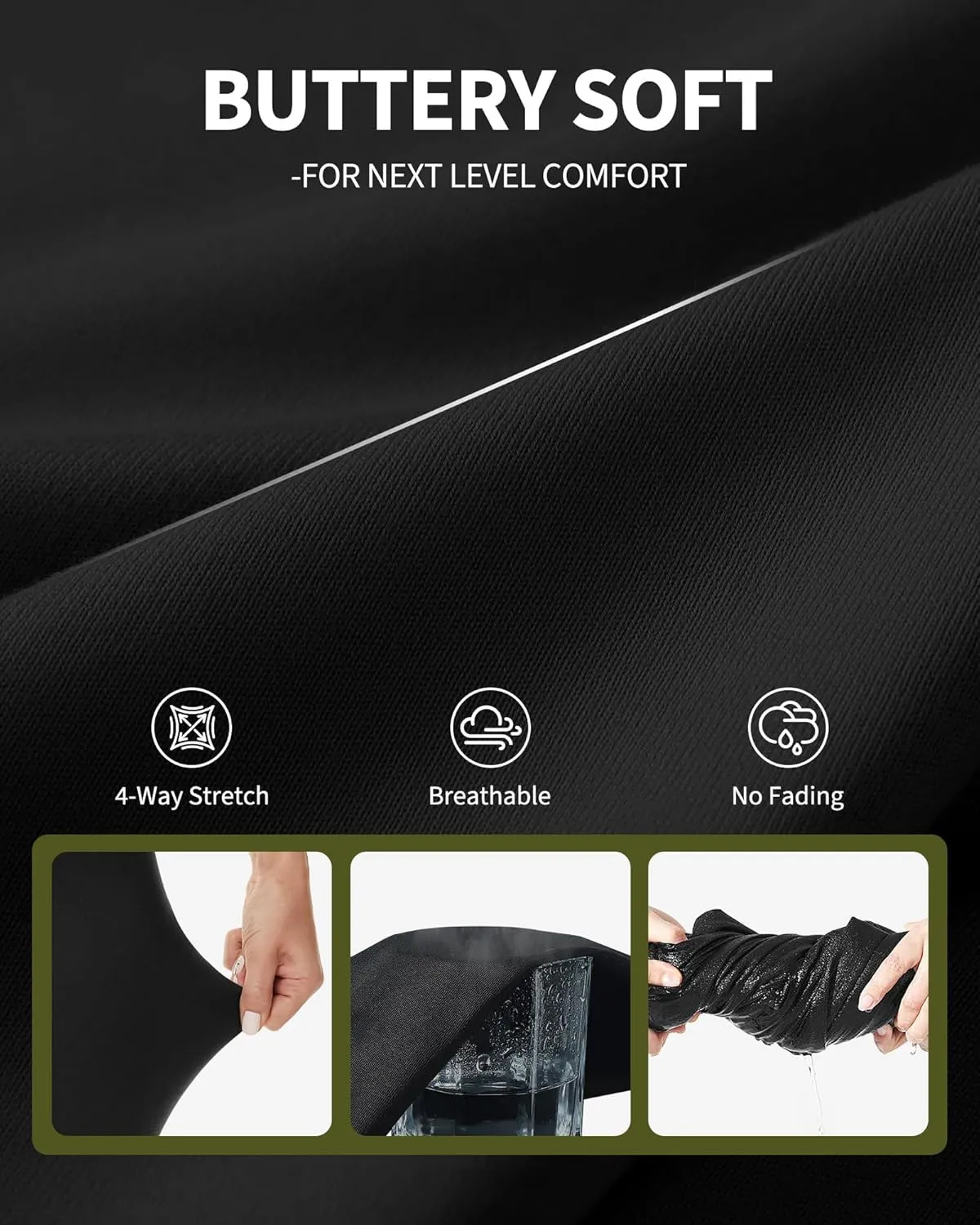 NexiEpoch Leggings for Women Plus Size-High Waisted L-XL-6XL Tummy Control Soft Yoga Pants for Workout Running